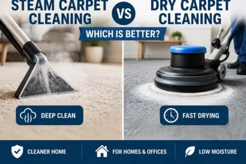 Steam Cleaning vs Dry Carpet Cleaning: Which Is Better?