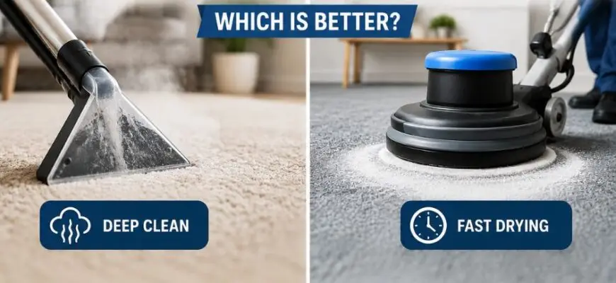 Steam Cleaning vs Dry Carpet Cleaning: Which Is Better?